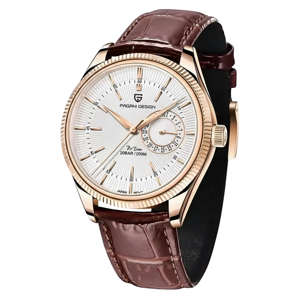 MEN'S WATCH AXION AUREA CLASIC -GOLDEN  BROWN