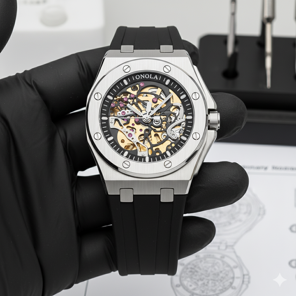 MEN'S WATCH AXION RIO - SILVER BLACK