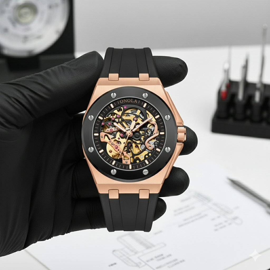 MEN'S WATCH AXION RIO - ROSE GOLD BLACK