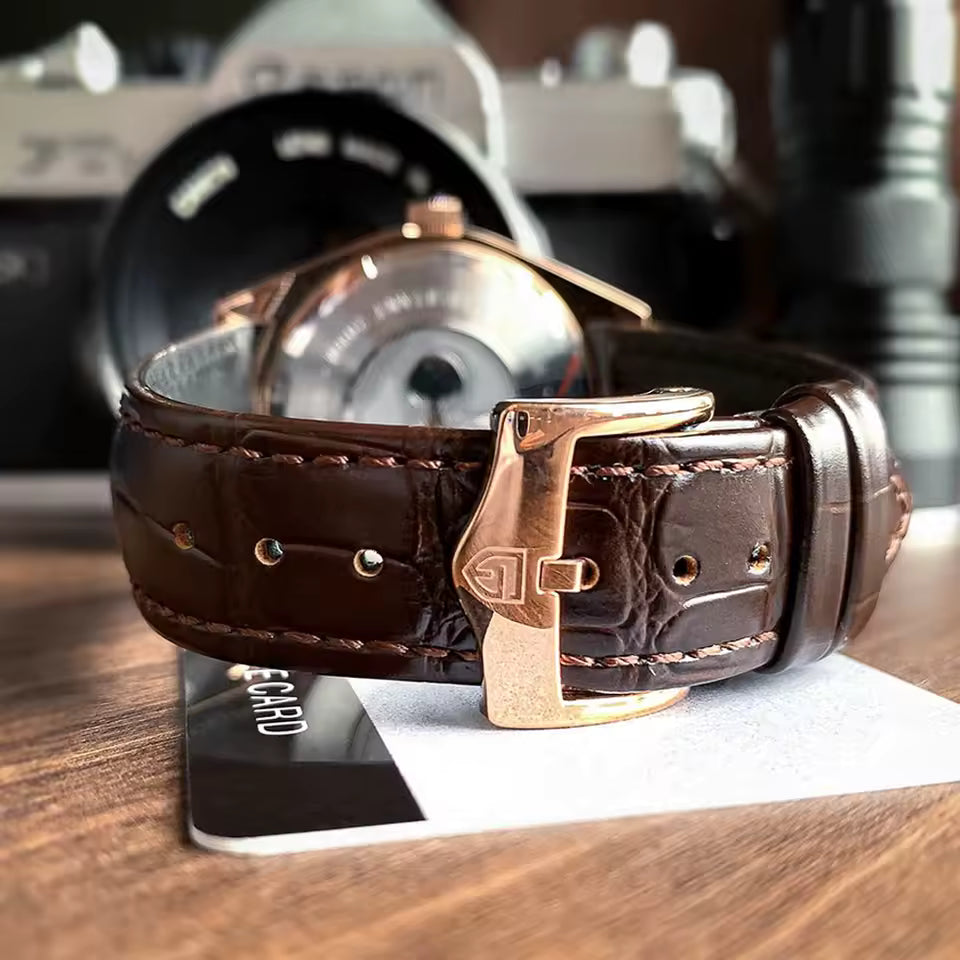 MEN'S WATCH AXION AUREA CLASIC -GOLDEN  BROWN